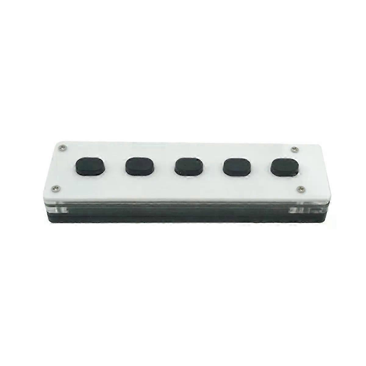 Silent Silicone Bluetooth Custom Programming Macro Keyboard 5-keys Macropad Copy Paste Usb Keypad Bluetooth+usb