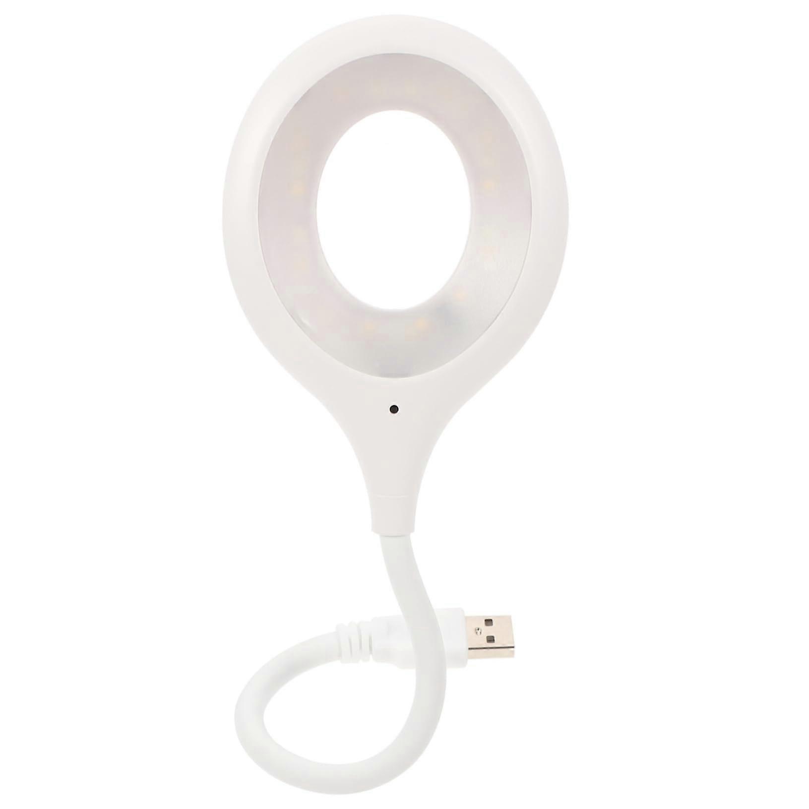 USB Gooseneck LED Reading Lamp with Voice Control and Motion Sensor for Bedside or Office