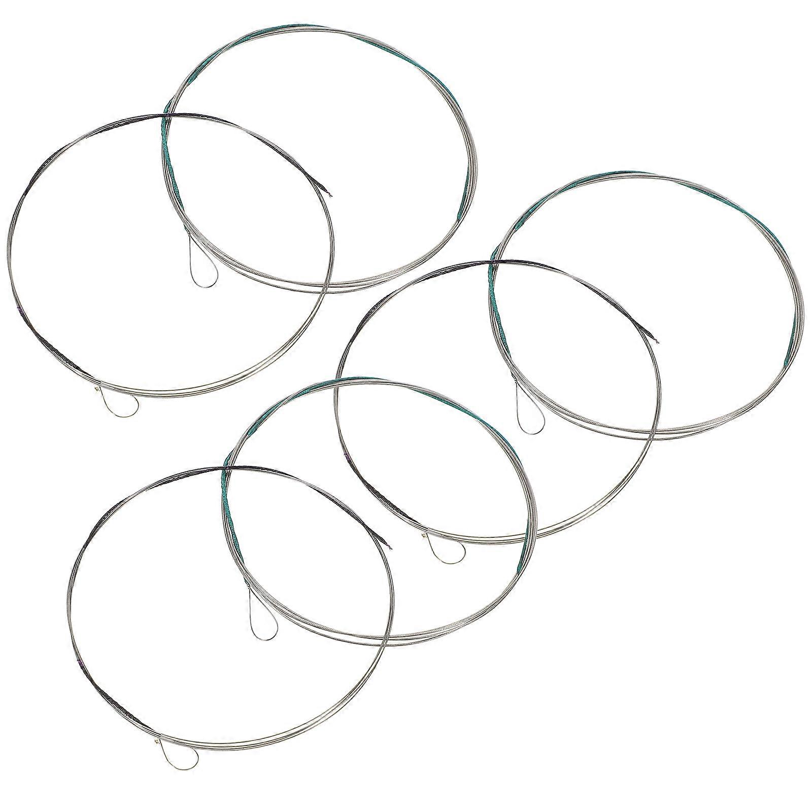 Steel Wire Erhu Strings Set for Erhu Use 3Pairs Silver Replacement