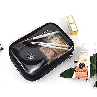 Waterproof Transparent Cosmetic Bag Women Make Up Case Travel Zipper Clear Makeup Beauty Wash Organizers Bath Toiletry Bags Kits