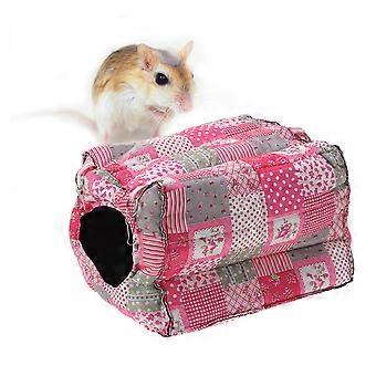 Hamster-Hängebett, gemütliche warme Hängematte für Haustiere, Rosa