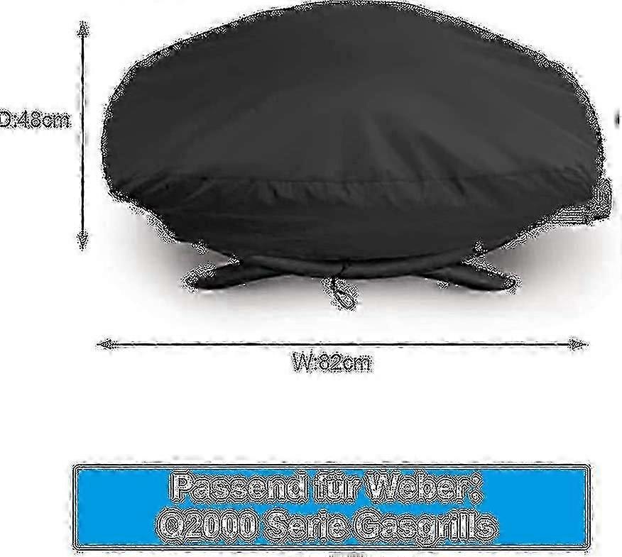 Αδιάβροχο Weber Q2000 Q2200 κάλυμμα σχάρας ανθεκτικό αξεσουάρ μπάρμπεκιου