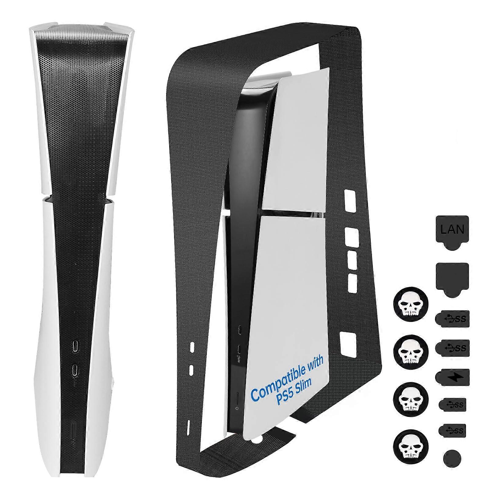 Dust Cover Long Version with AntiDust Filter, Full Console Protection for PS5 Slim Disc and Digital Edition