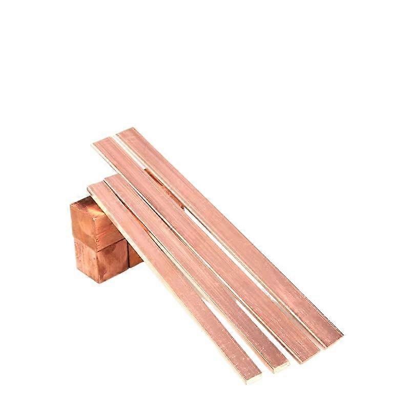 Purity Copper Flat Bar 500mm Length 20mm Width 0.05mm Thickness for Electrical and Engineering Use