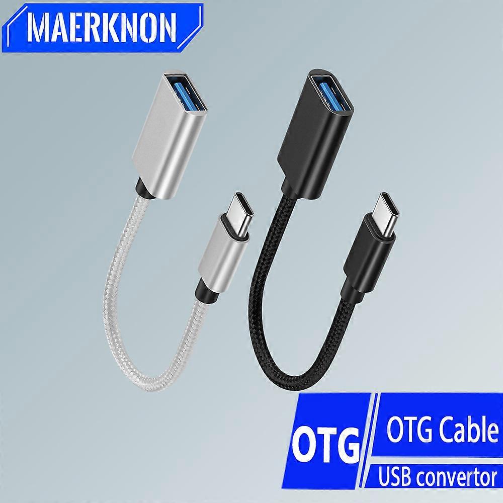 OTG USB to Type C Adapter Cable USB C Connector For Macbook Pro iPhone Samsung Huawei OTG Data Cable Transfer Adapter Connector