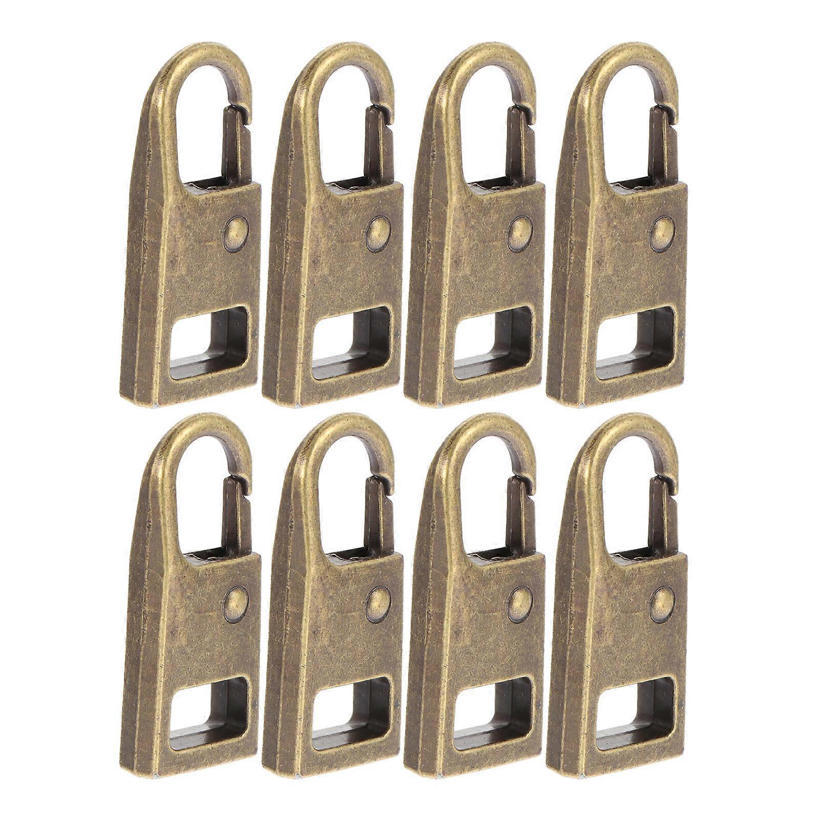 Replacement Zipper Pull Alloy Zipper Heads for DIY Use 16 Pieces