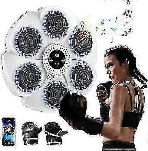 Smart Music Boxing Machine with Bluetooth Connectivity: 9 Speed Modes, Countdown Timer & Boxing Gloves for Adults & Kids