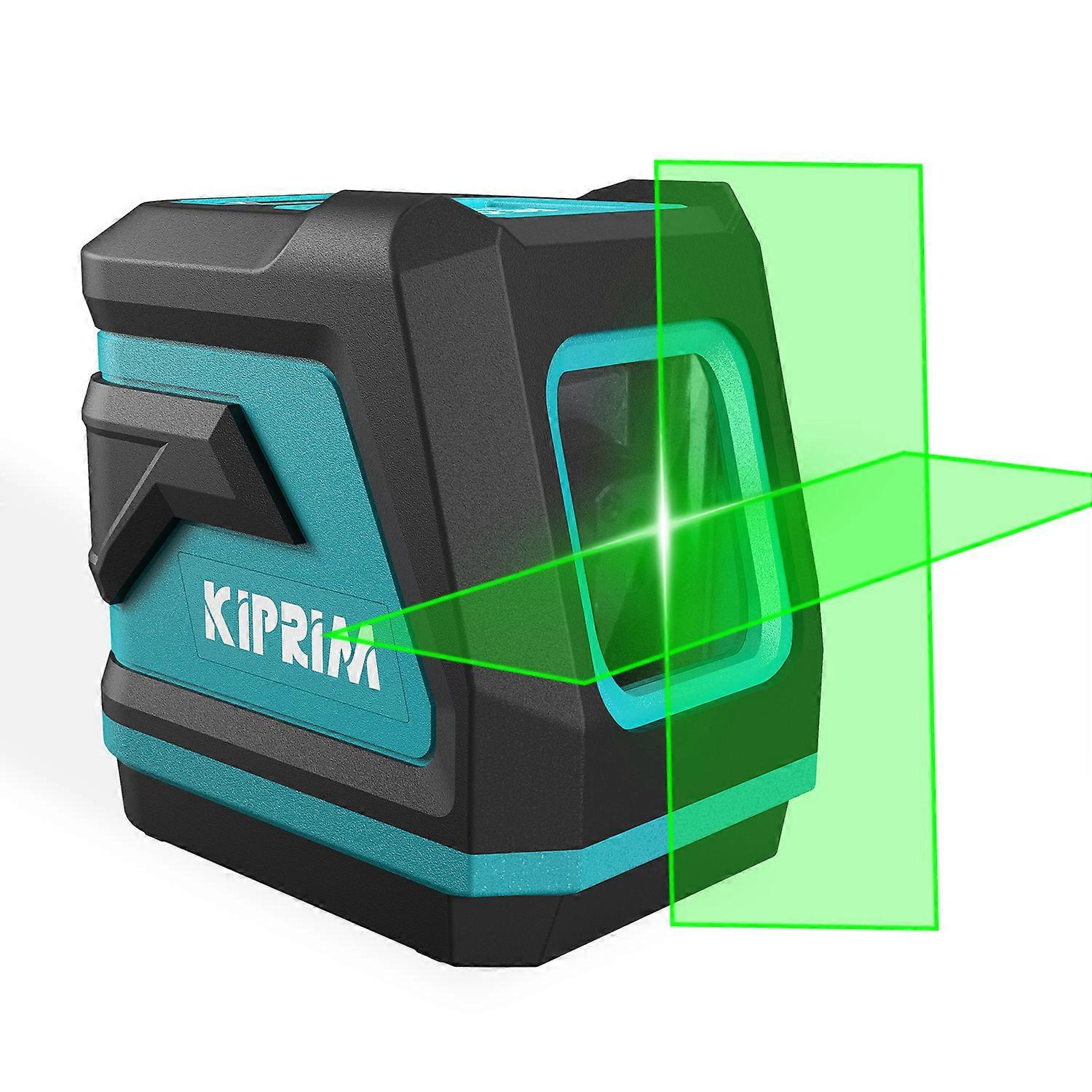 Kiprim Laser Level 2 Lines/5 Lines 360 Automatic Leveling Level Construction Tool Equipment Green Light Professional Cross Laser