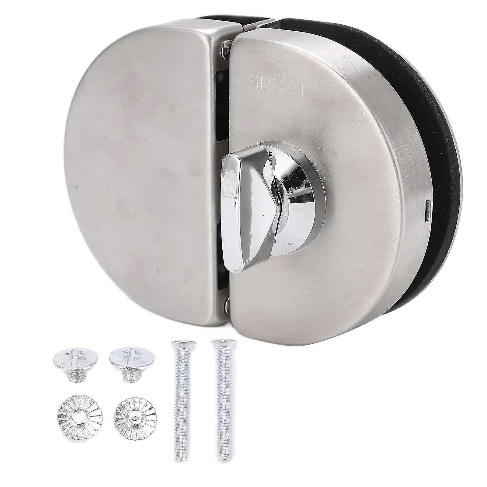 Glass Door Lock Stainless Steel for 1012mm Frameless Sliding Glass Door, Enhanced Security
