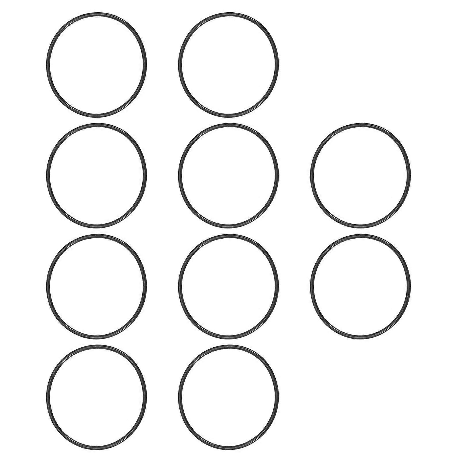 Bracelets Set Soft Extremely Stretchy Rubber Wristbands Black 10Pcs