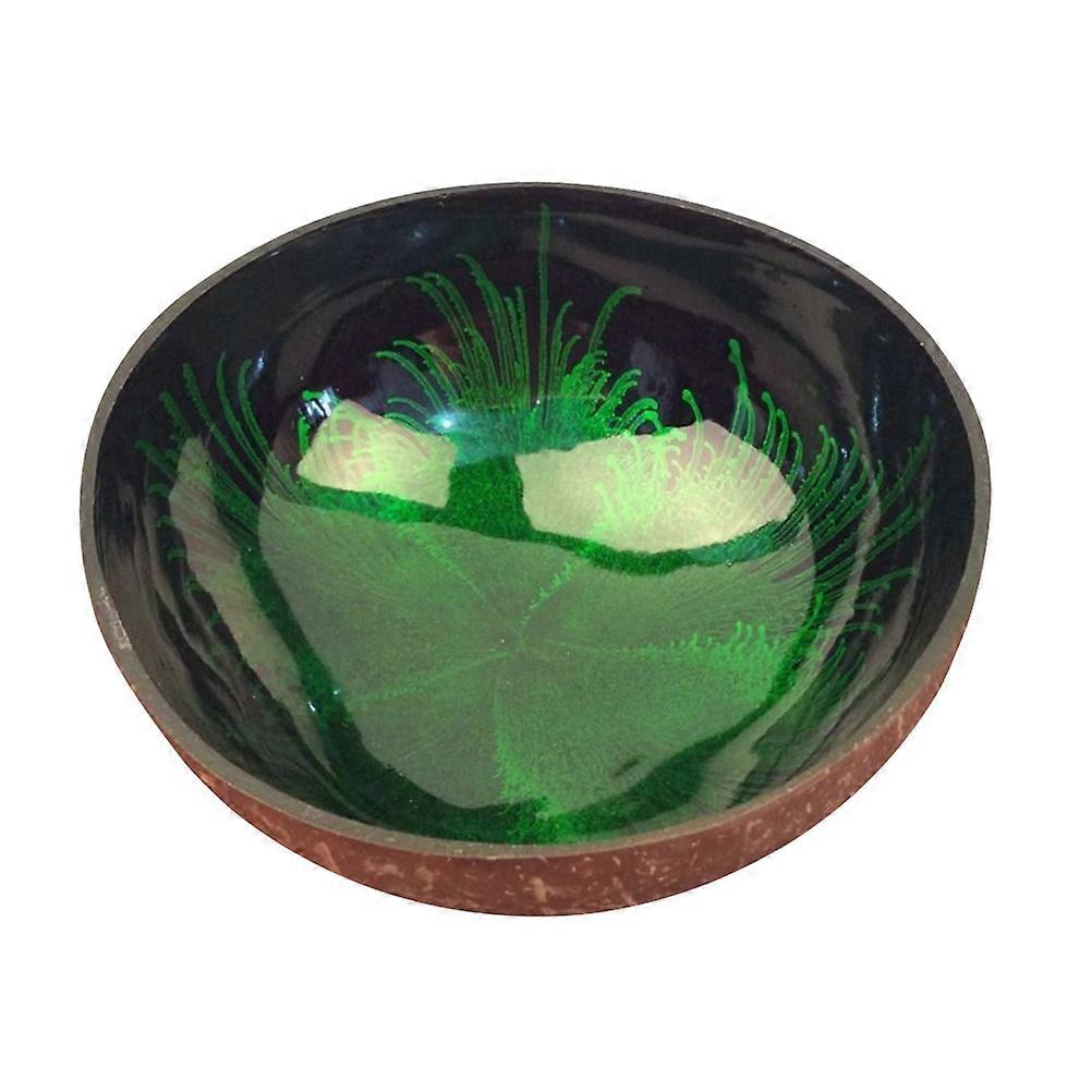 Coconut Shell Candy Container Natural Bowl for Storage Use Pattern 4