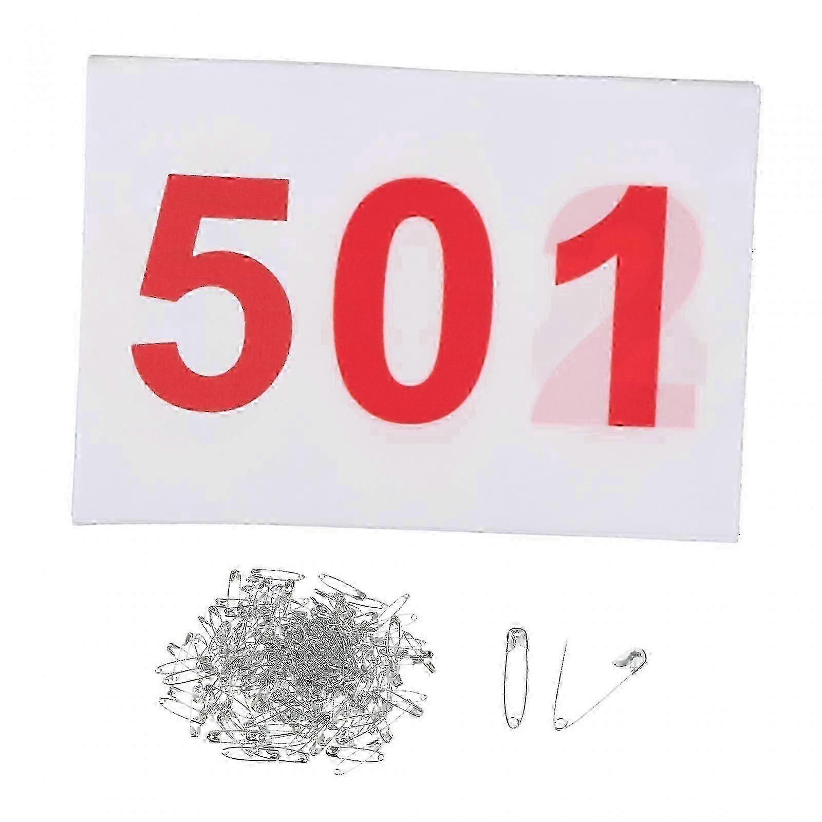 100 dossards de course numérotés (de 001 à 100) - 2025