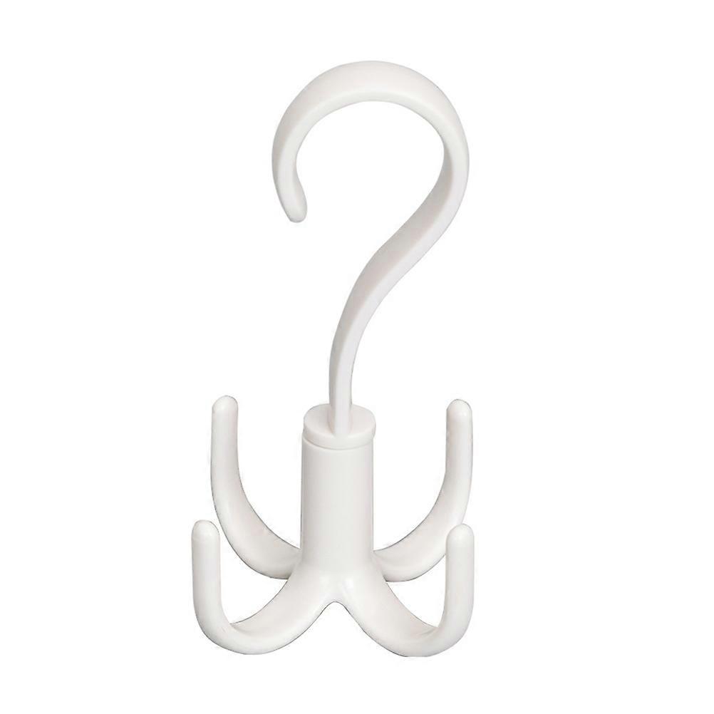 Rotating Hanger Hook Four Hooks Hanger for Hanging Use 3Pcs White Set