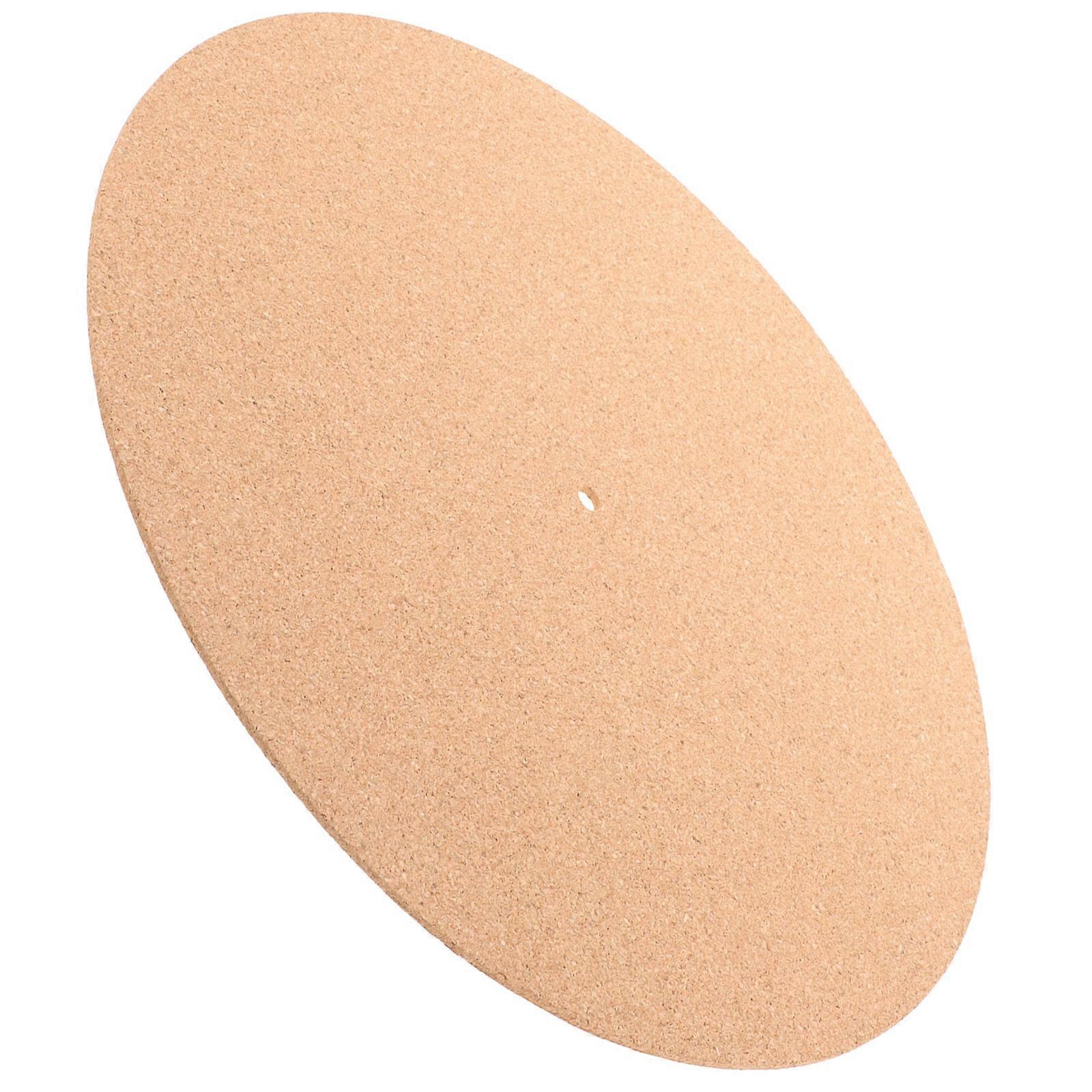 Turntable Slipmat Cork Mat for Record Player Accessories 4Pcs Khaki