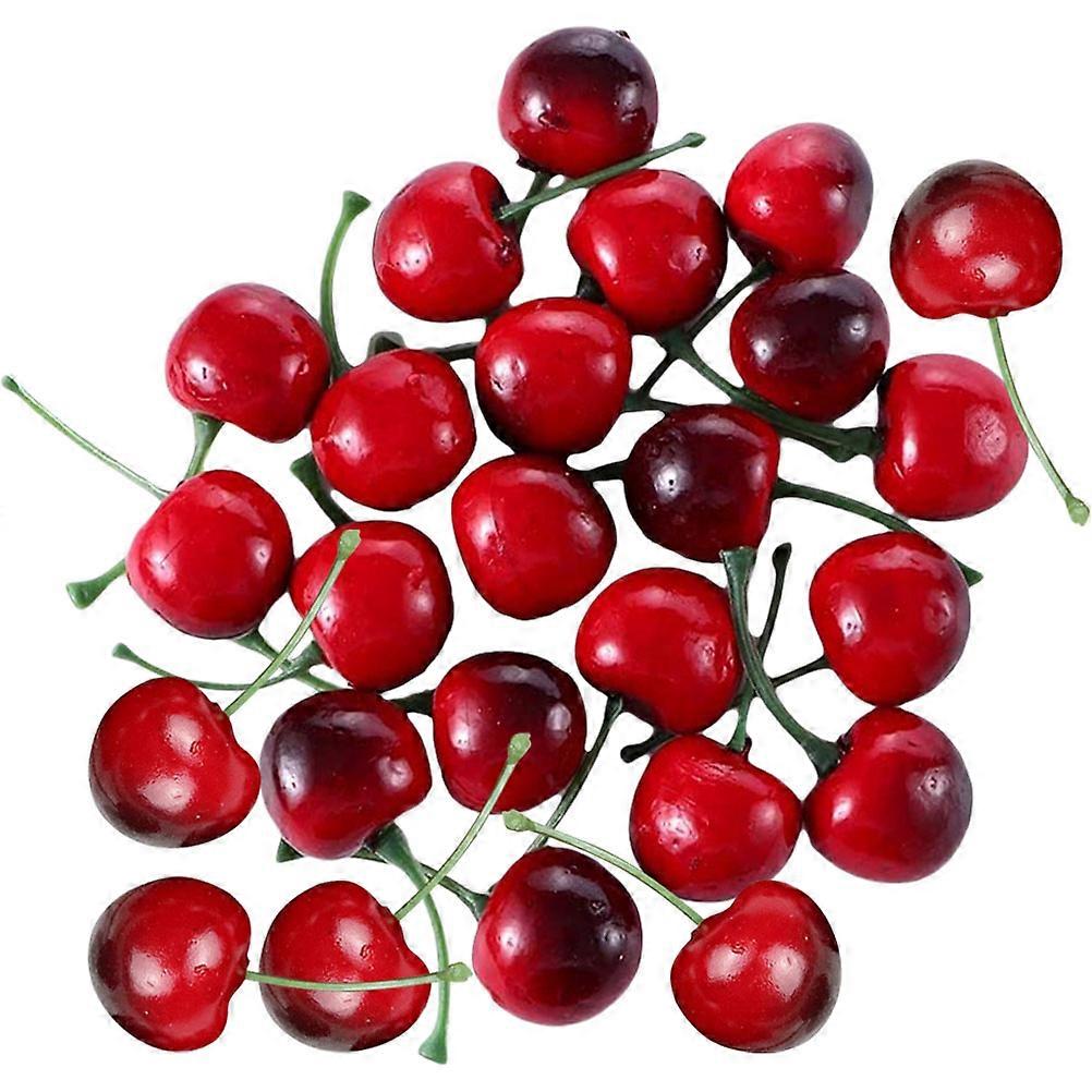 Artificial Cherry Fake Fruit Models for Decor Including 160Pcs Set