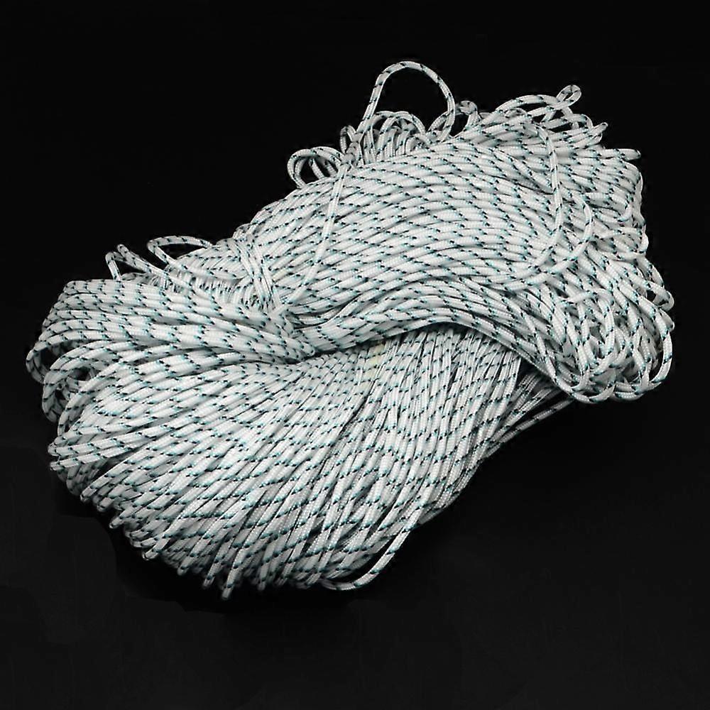Polyester & Spandex Cord Ropes 1 Inner Core White 2mm about 109.36 yards(100m)/bundle