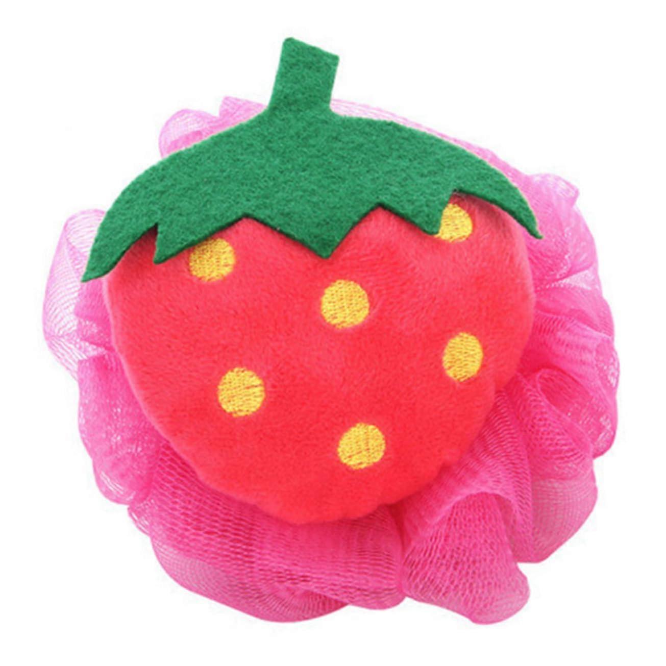 4pcs Fruit Shaped Bath Sponge Set, Soft Mesh Shower Loofah for Gentle Exfoliating