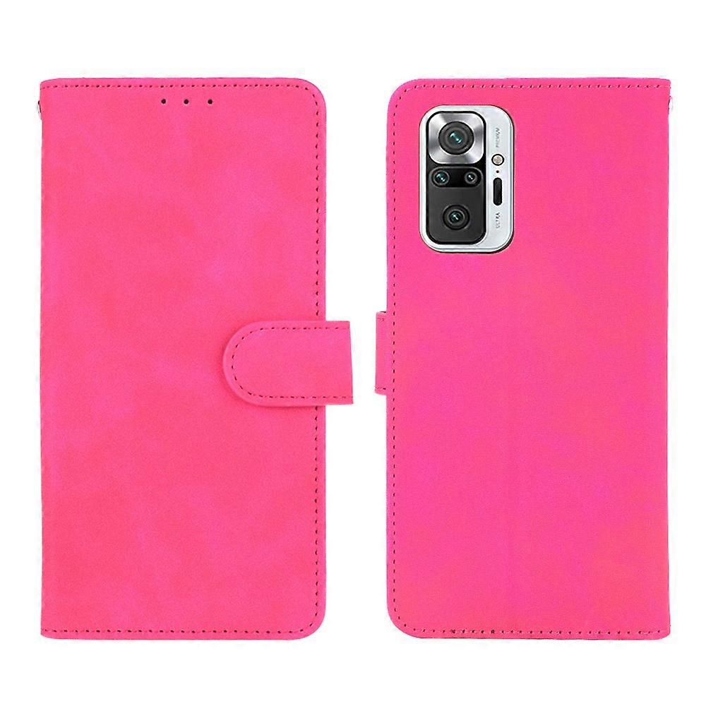 Silky Touch Leather Wallet Case for Xiaomi Redmi Note 10 Pro Max/Redmi Note 10 Pro
