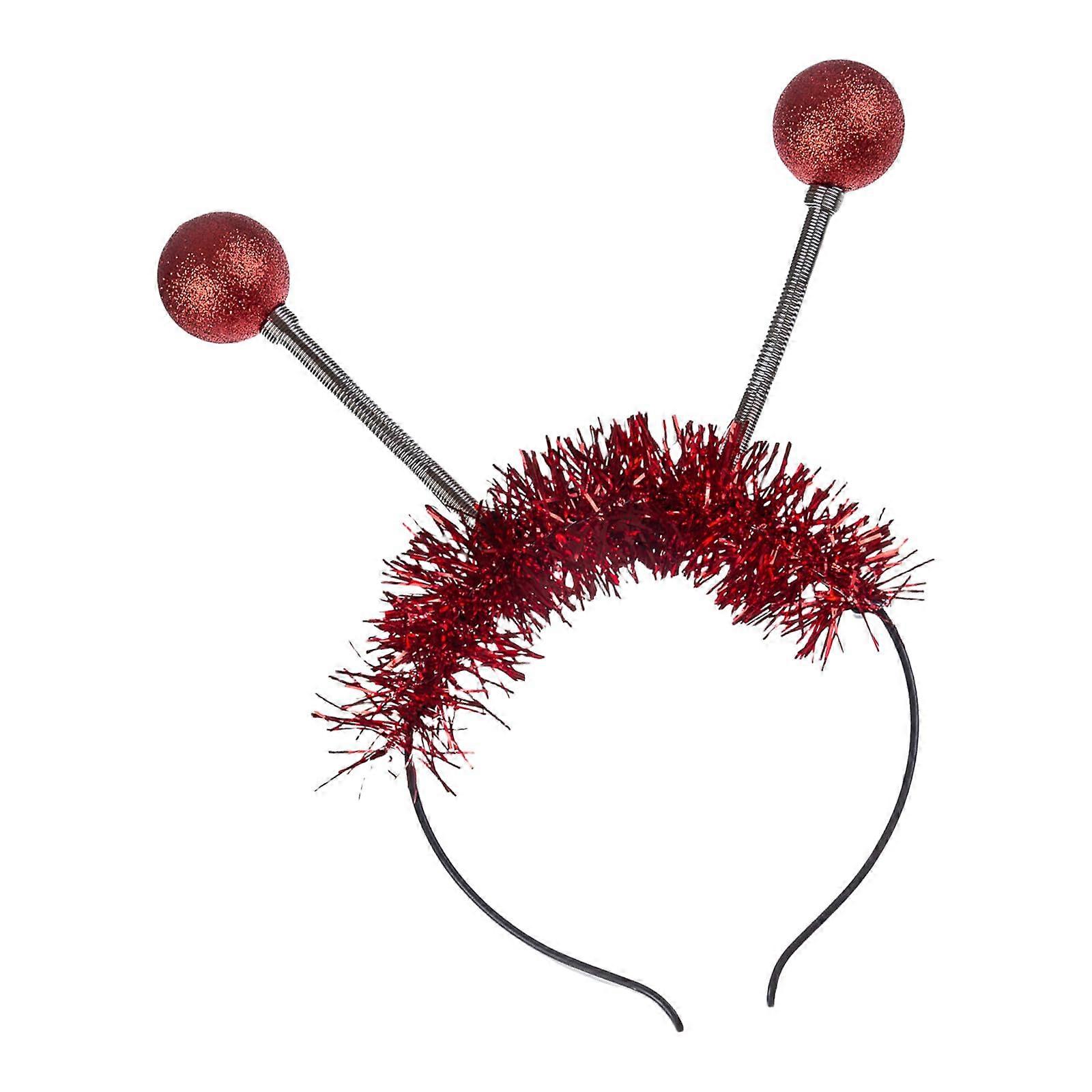 Sparkling Blue Light Up Alien Headband with Replaceable Battery for Birthdays and Parties