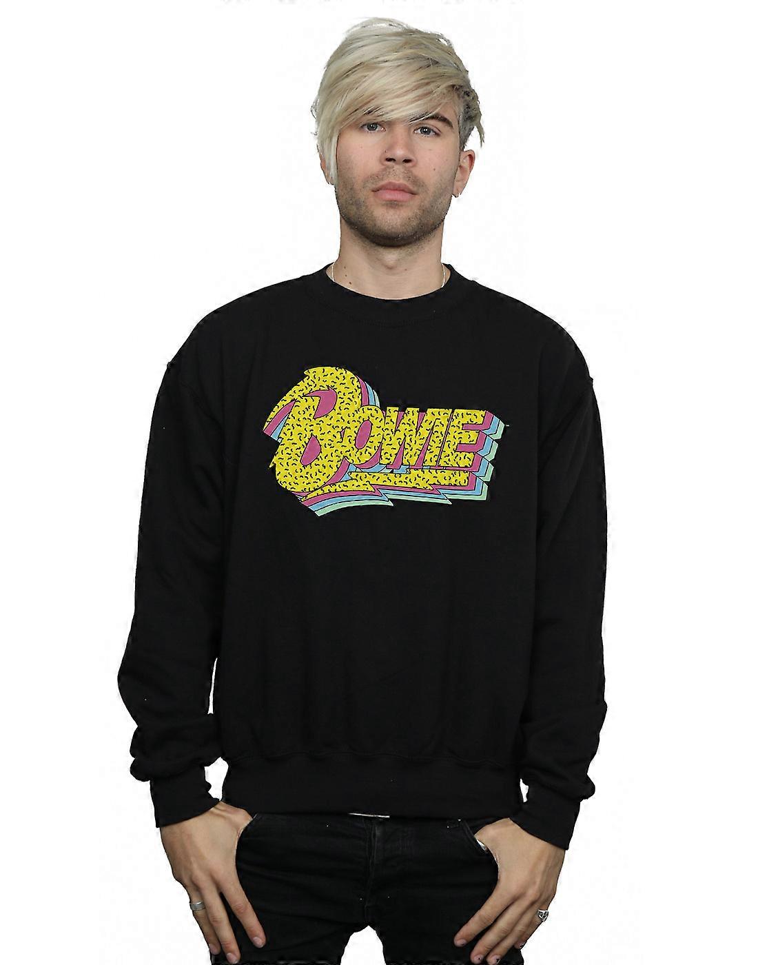 David Bowie Men's Moonlight 90s Logo Sweatshirt