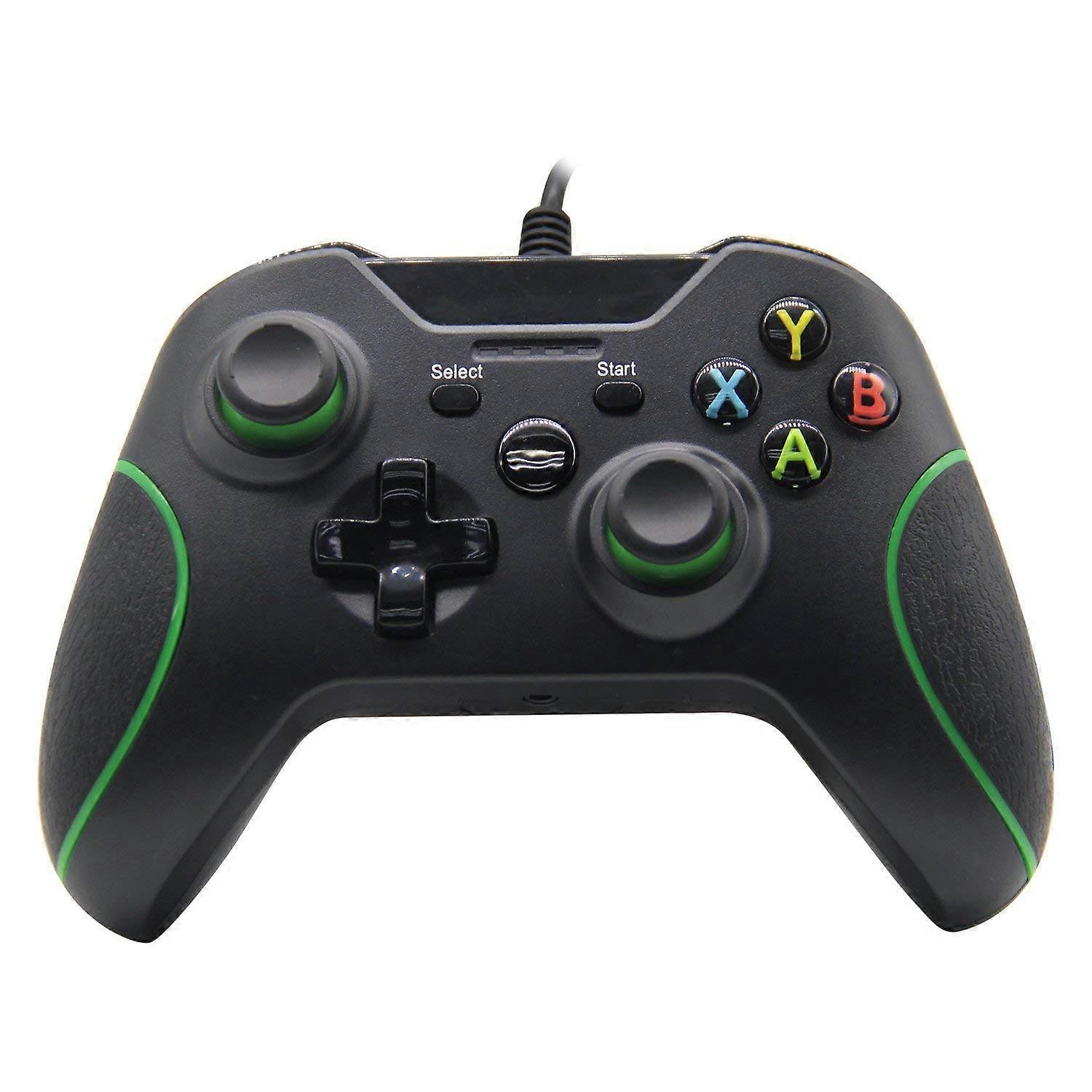 Wired Controller Black for Xbox Series X S One and PC with Ergonomic Grip and Low Latency