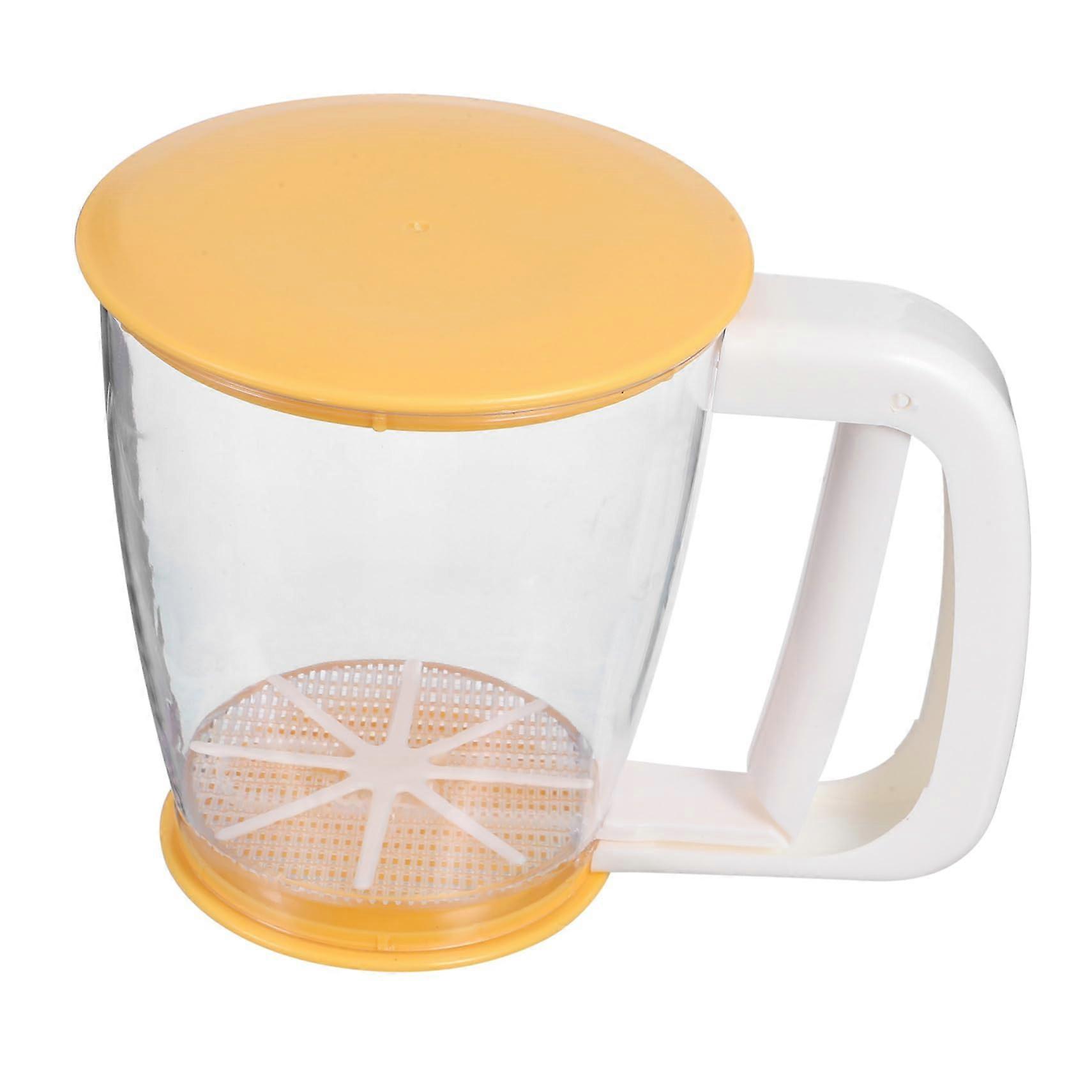 Fine Mesh Flour Sifter with Lid, SpaceSaving Baking Sieve for Smooth and Even Sifting