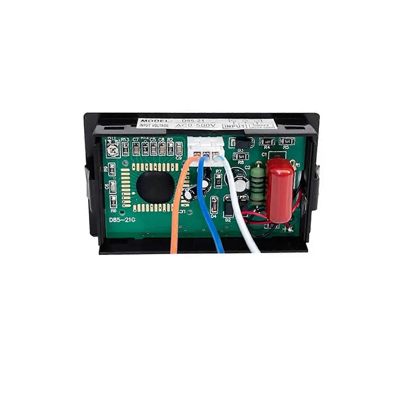 Digital Voltmeter AC 0500V Display with Voltage Regulator Meter Easy ThreeWire Panel Mount