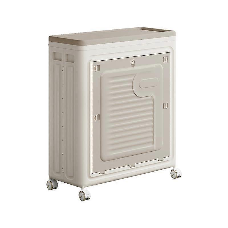 Rolling Laundry Hamper with Lid, 70L Large Capacity Laundry Basket with Wheels, Waterproof Foldable Design