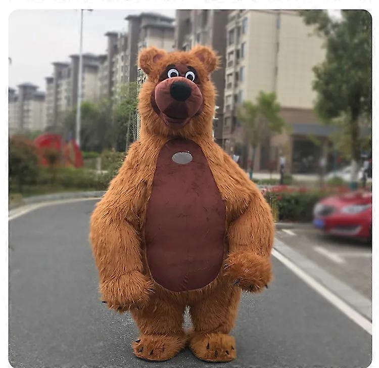 Brown Bear Inflatable Suit, Adult