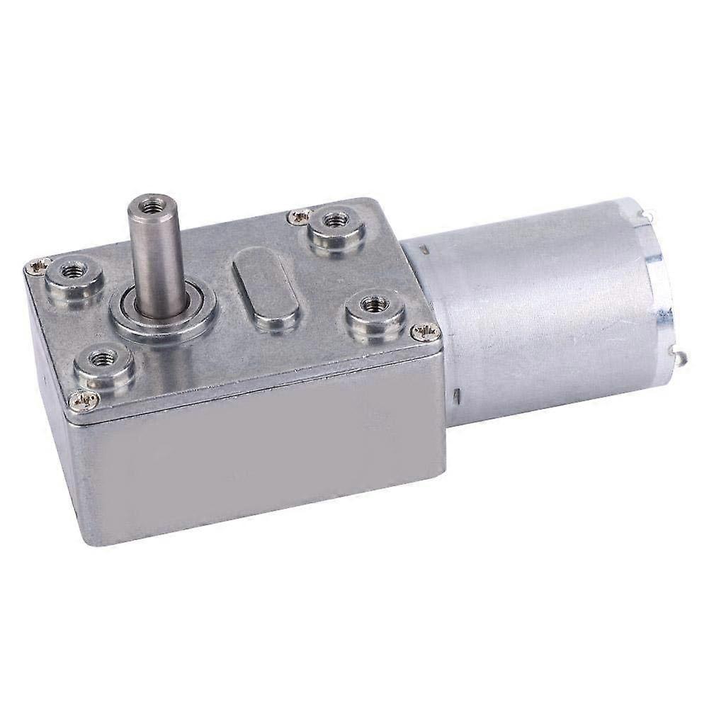 DC 12V Worm Gear Motor 100RPM  Torque Speed Reduction Drive for MultiPurpose Use