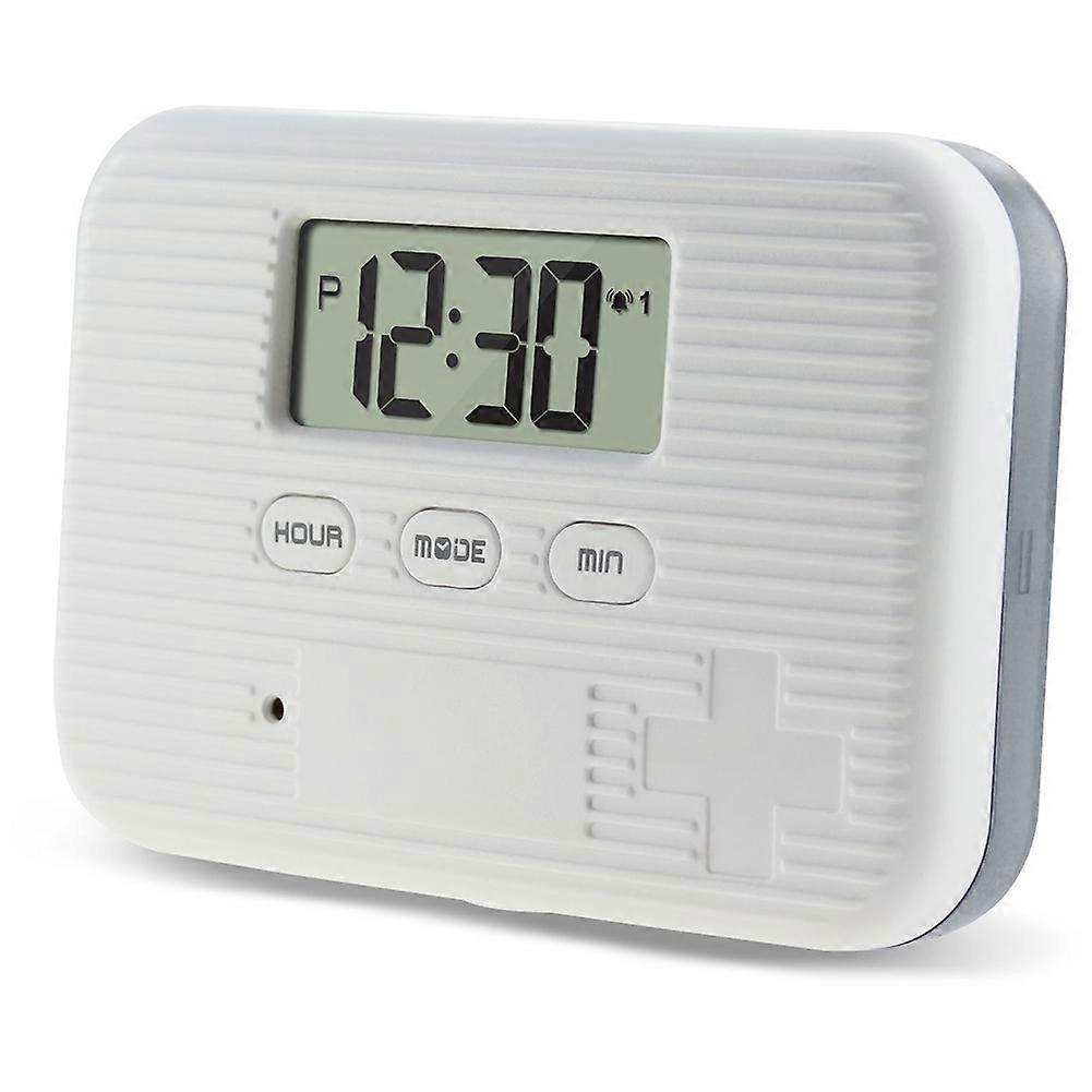 Smart Pill Box with Timed Reminders,6 Compartments, Electronic Pill Organizer