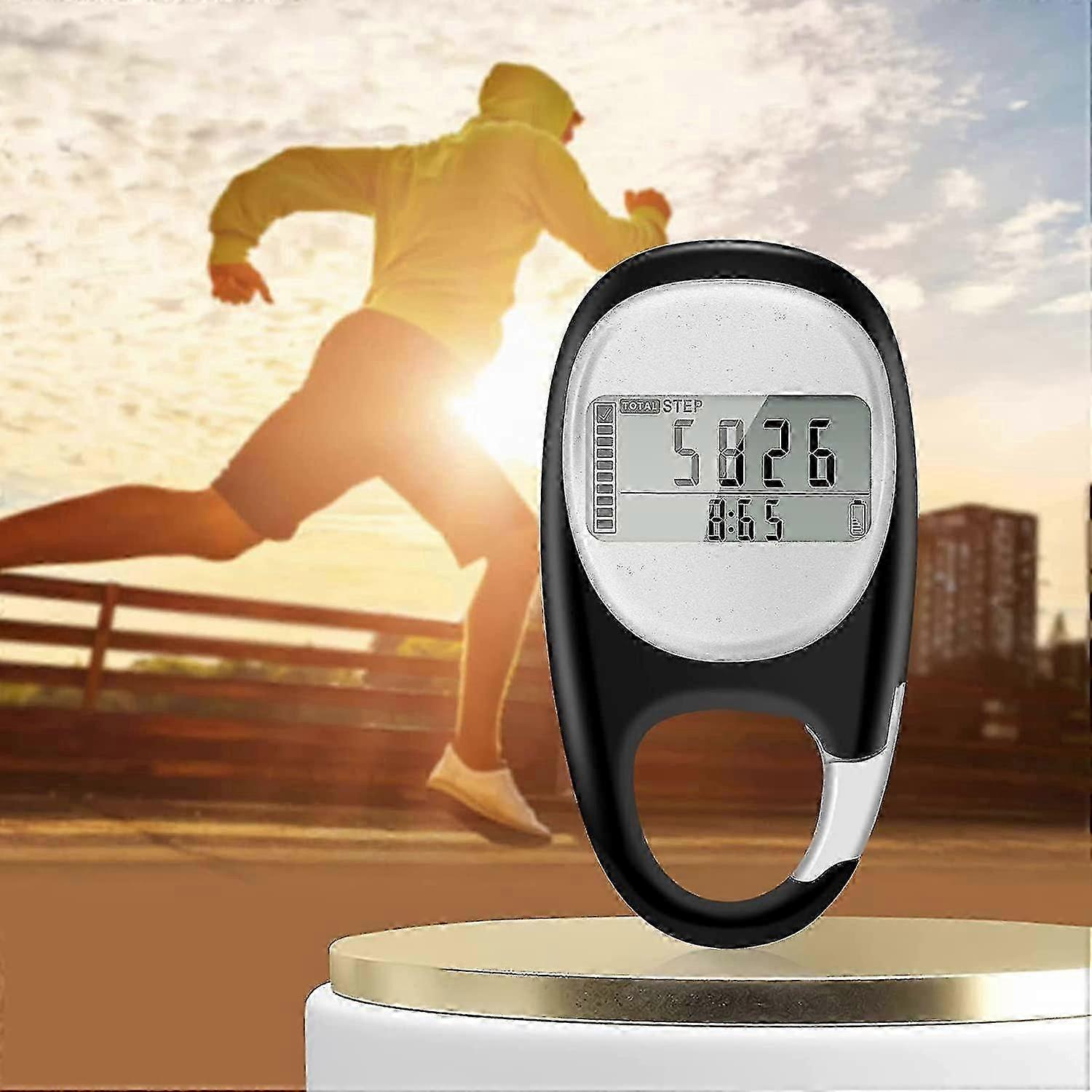 3D Sports Pedometer, Step & Calorie Counter for Walking