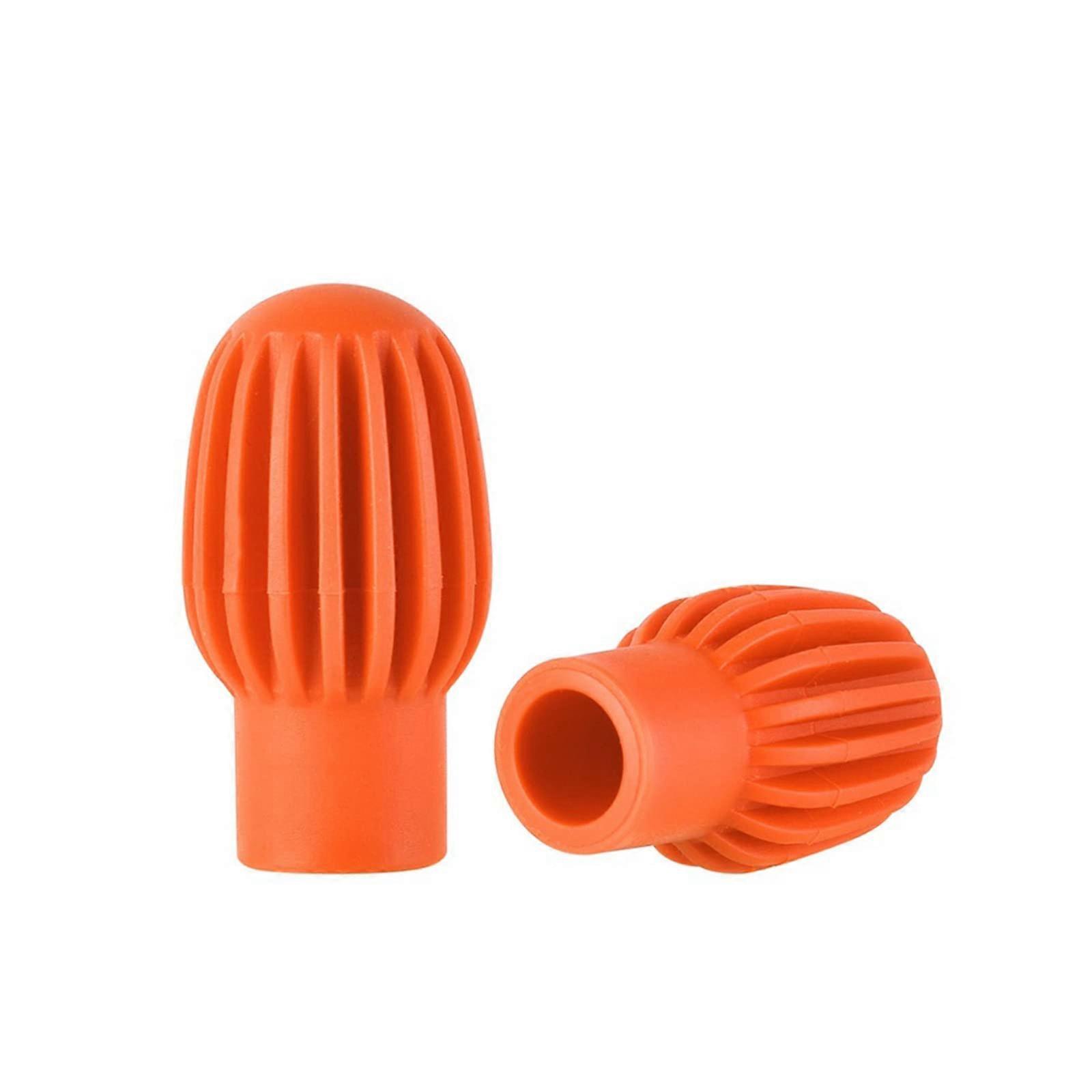 Drumstick Practice Tips Silicone Mute Caps for Quiet Acoustic Drums Noise Reduction 2pcs Set