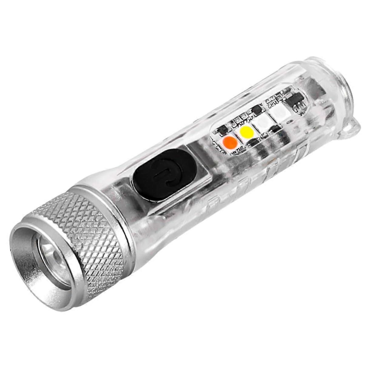 Super Bright Keychain LED Flashlight with FourSpeed Brightness Control for Night Safety Camping