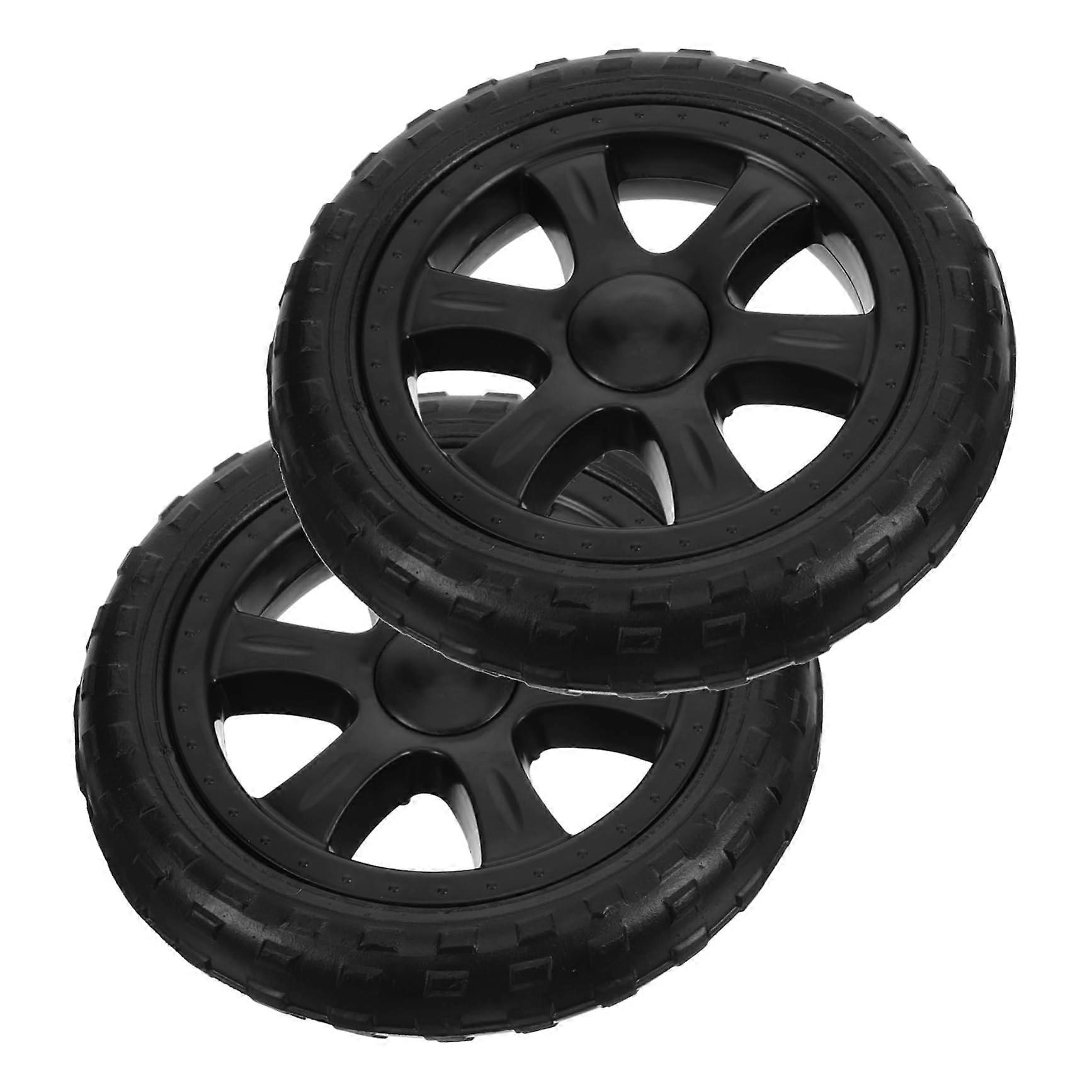 Shopping Cart Replacement Wheels 2pcs Smooth Rolling  Load for Foldable Utility Trolley
