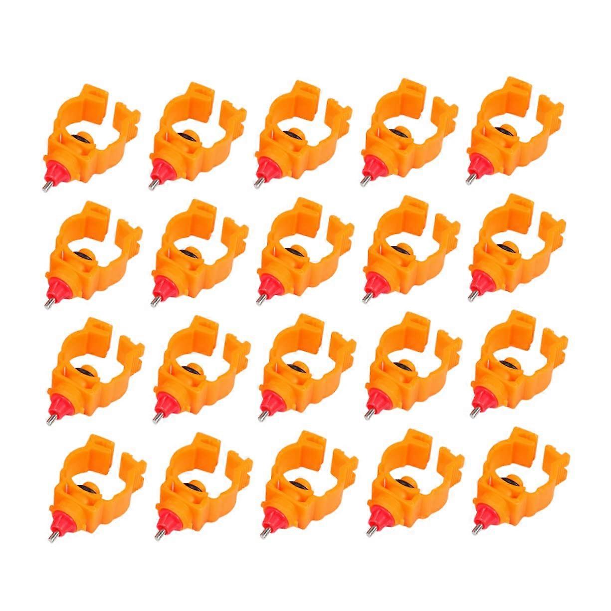 20pcs Automatic Chicken Waterer Poultry Drinker Cups with Durable Spring for Coop and Farm Use