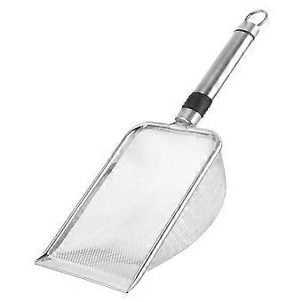 Stainless Steel Cat Litter Scoop Heavy Duty Fine Mesh Metal Scooper for Easy Sifting and Cleaning