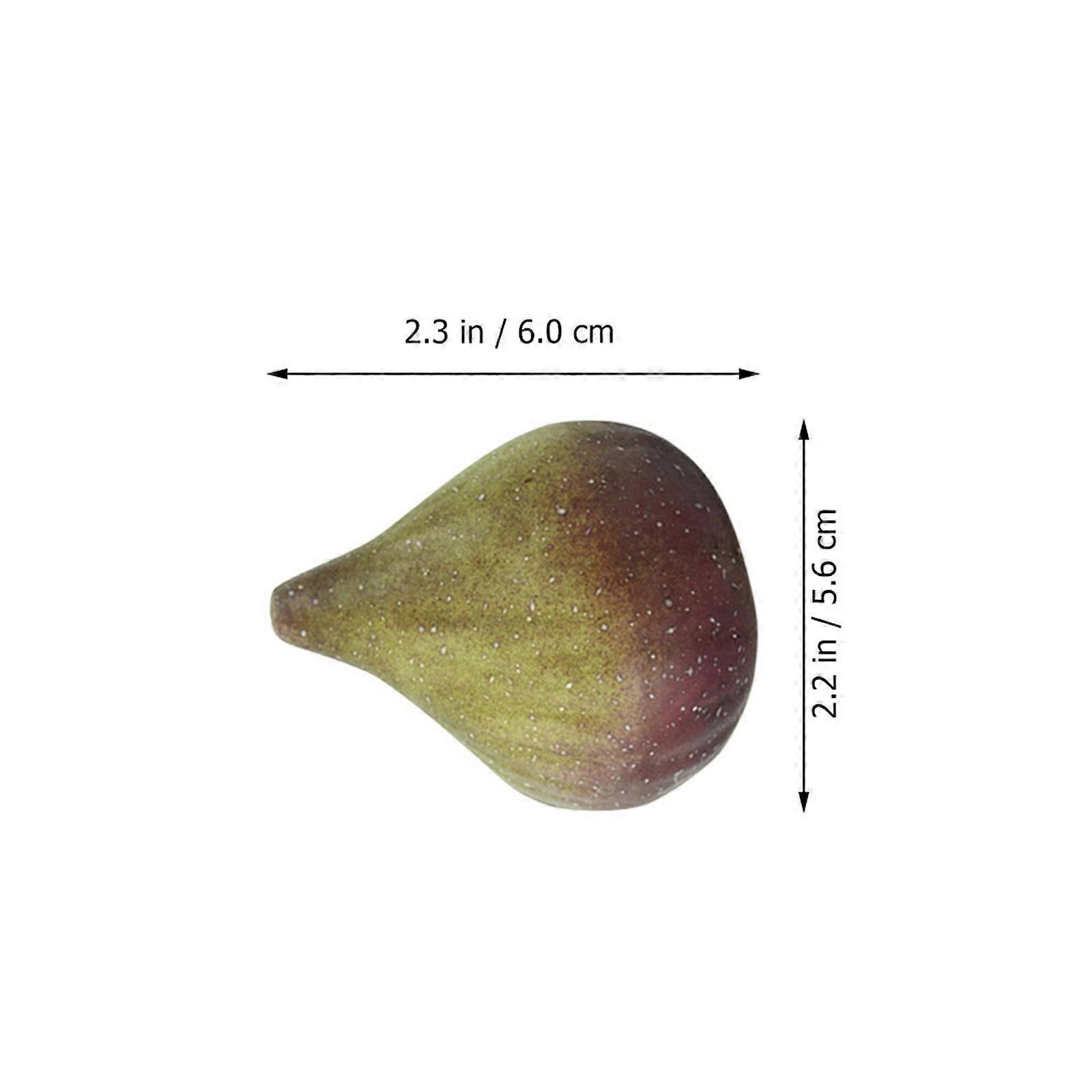 Simulation Fig Fruit Model for Decoration 3Pcs Artificial Fruit Foam Props