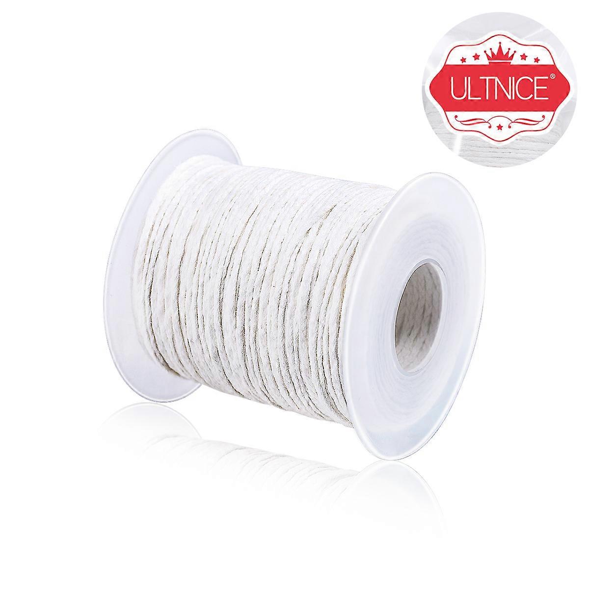 Ultnice Braided Wick Candle Wick Spool for Candle Making 1 Roll