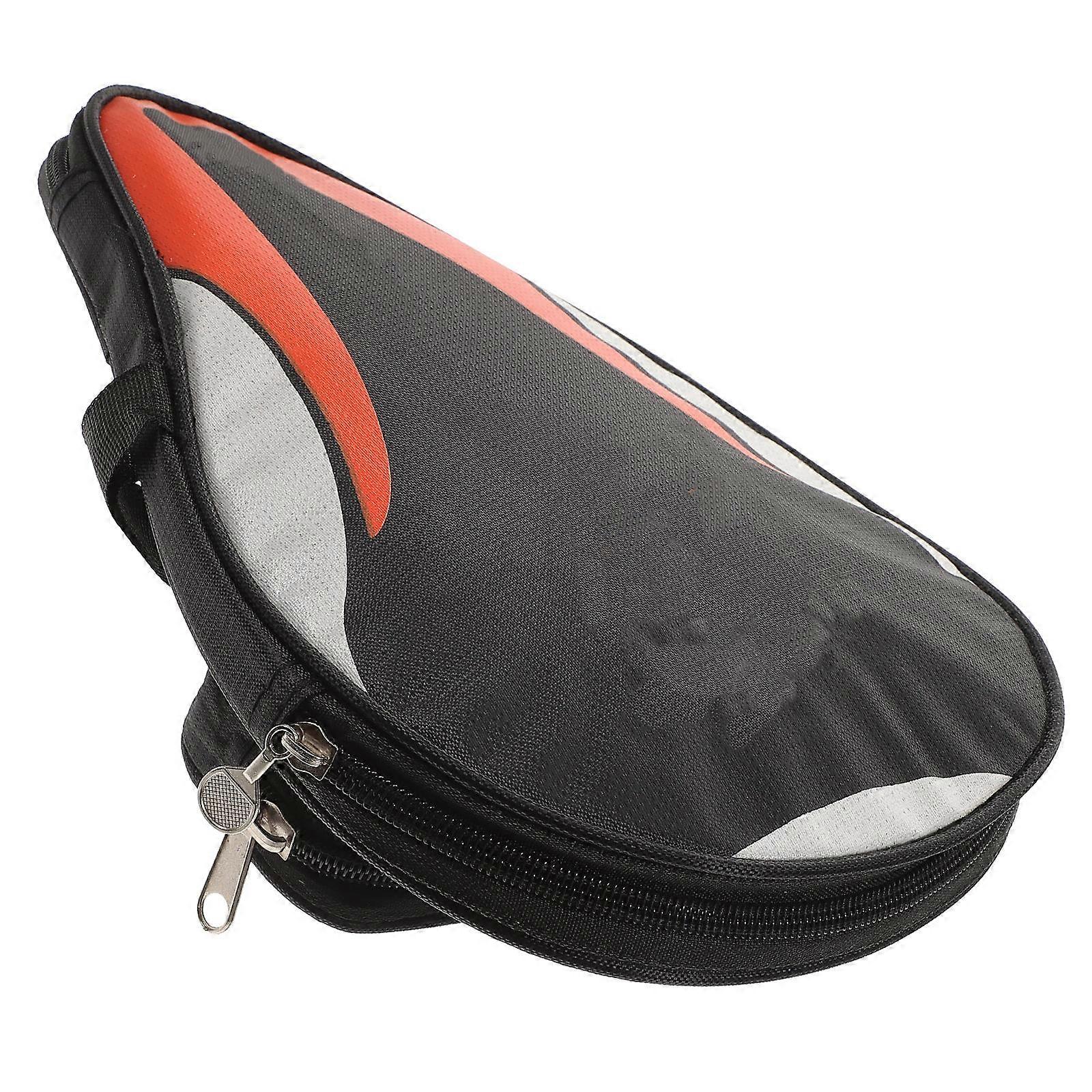 Table Tennis Racket Bag for Ball Case Waterproof Black Bat Pouch