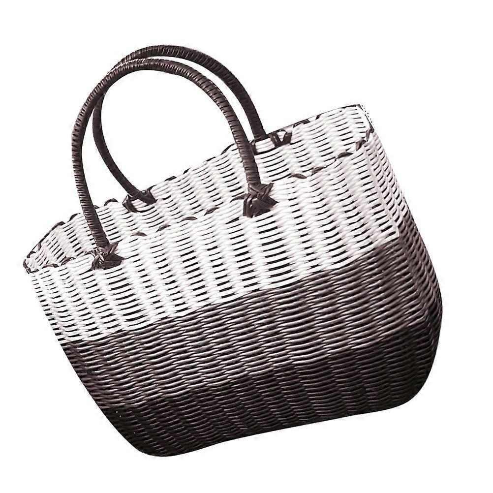 Multi Plastic Basket Bathroom Storage Basket with Handle for Storage