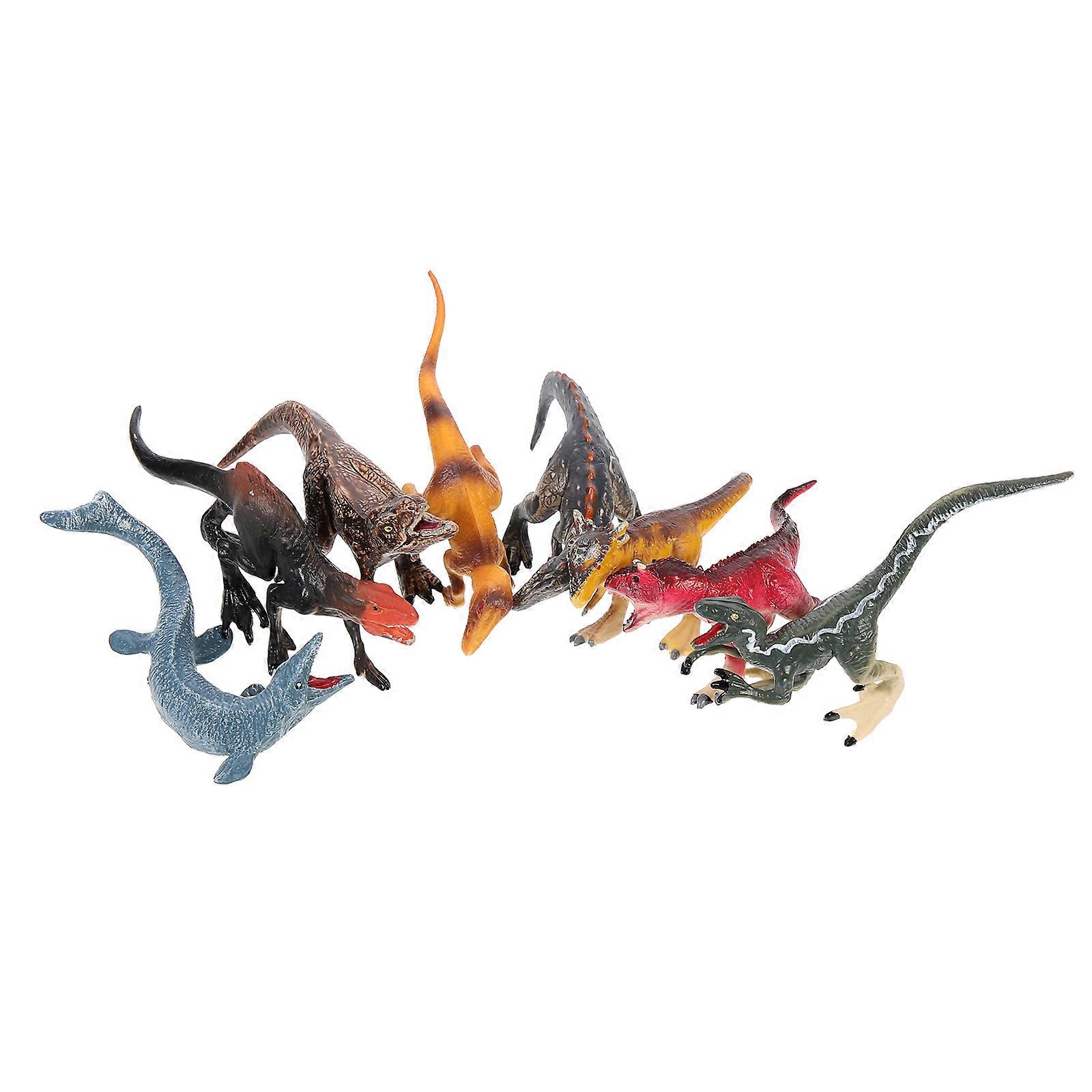 Dinosaur Cake Decors Mini Dinosaur Models for Birthday Party 8Pcs