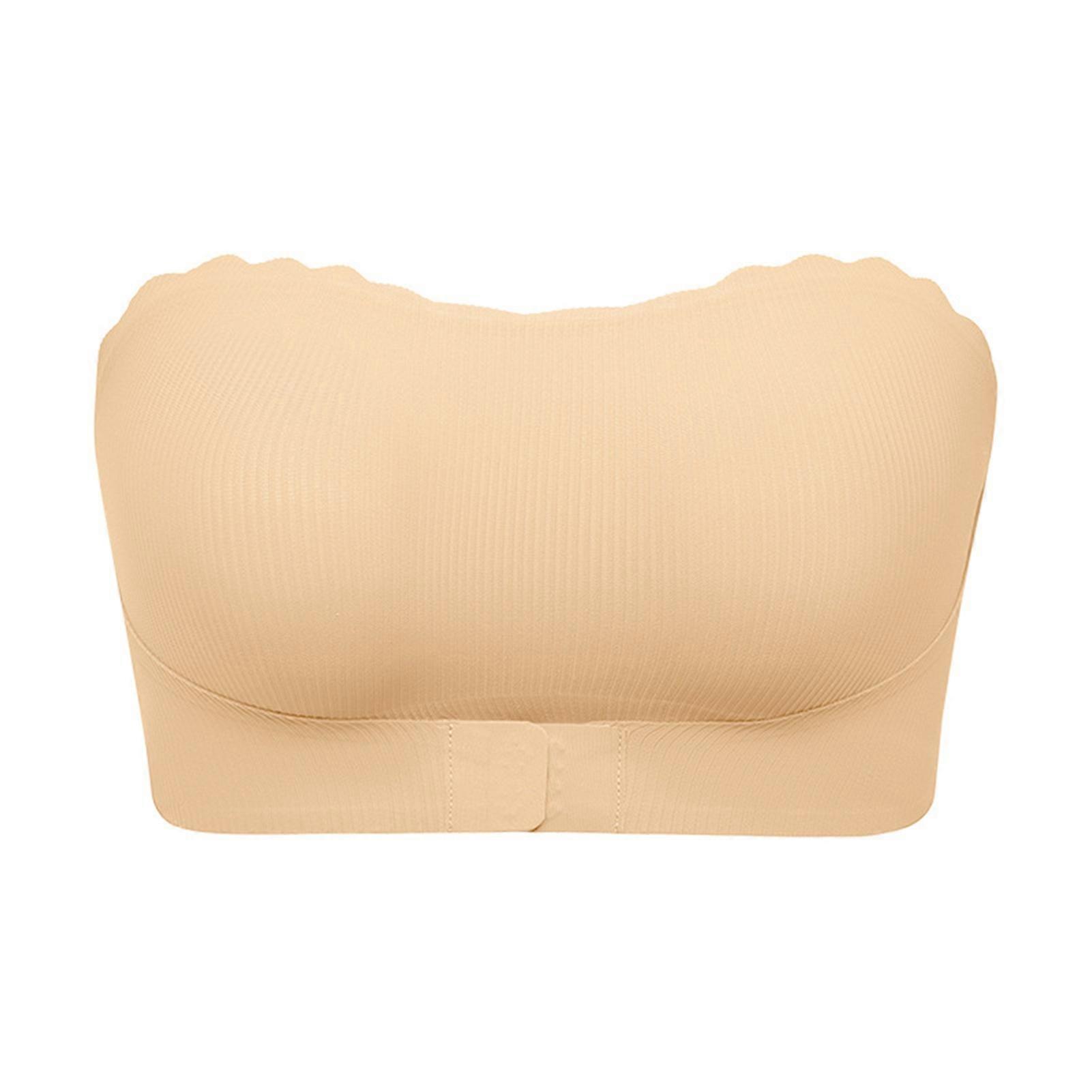 Durable Nylon Strapless Bra with Padding and Comfortable