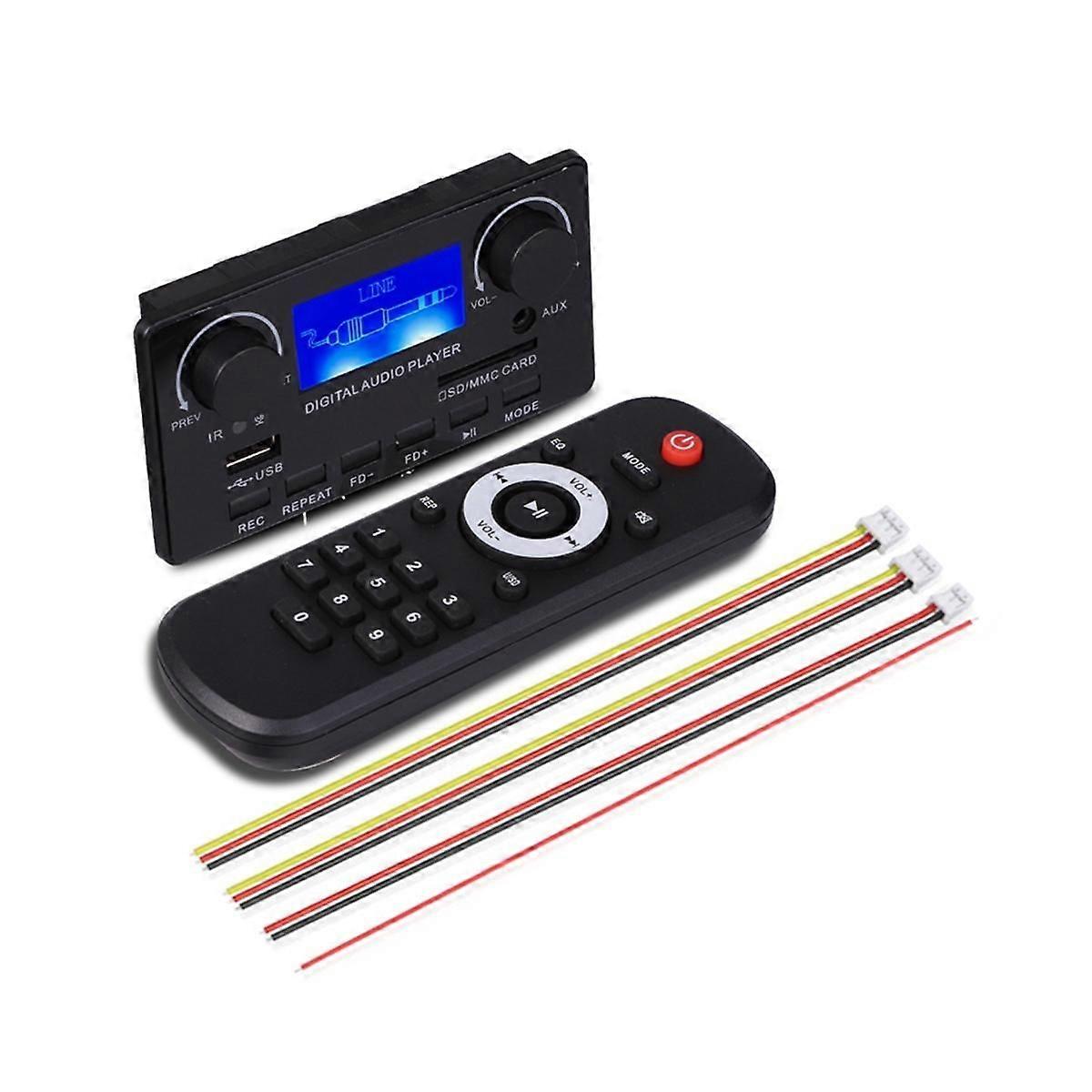 Multi-Function LCD Screen Bluetooth MP3 Decoder Board Portable Synchronization Car Amplifier Board