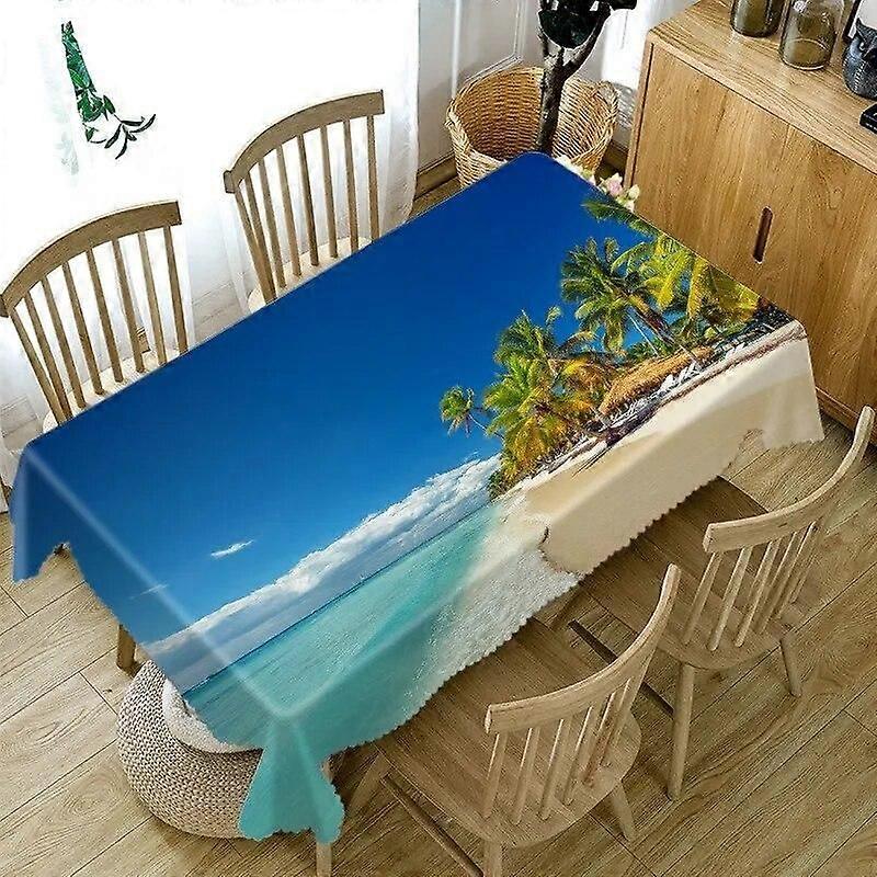 Tablecloth Style 0628 Anti-Stain Waterproof Rectangular Kitchen Dining Table Home Decoration