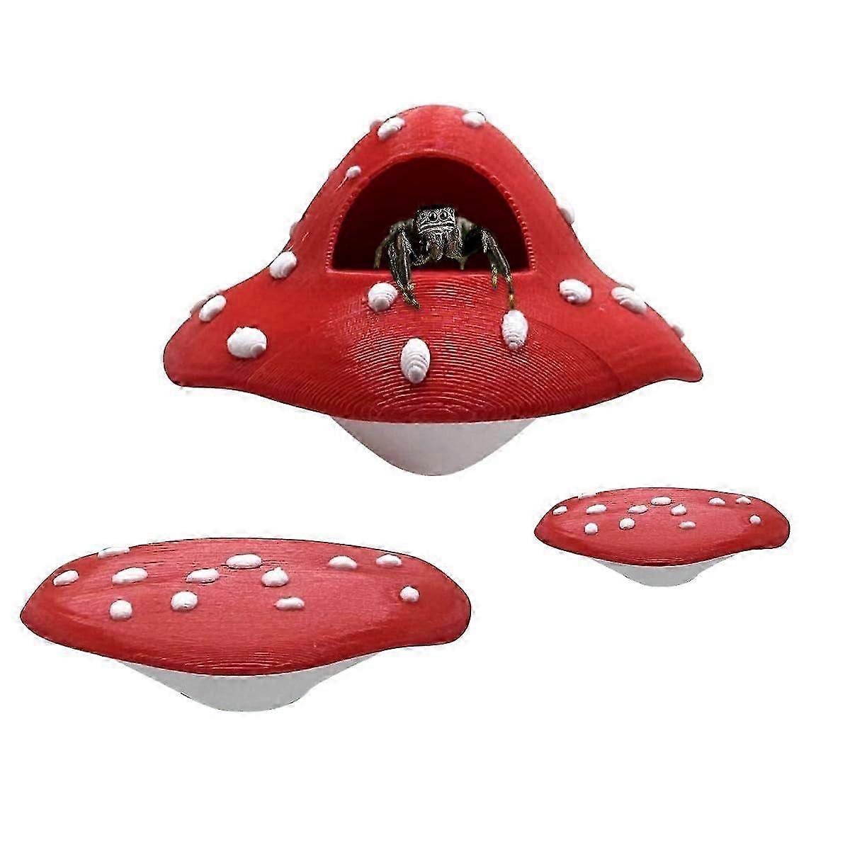 Magnetic Mushroom Platform Set for Jumping Spiders