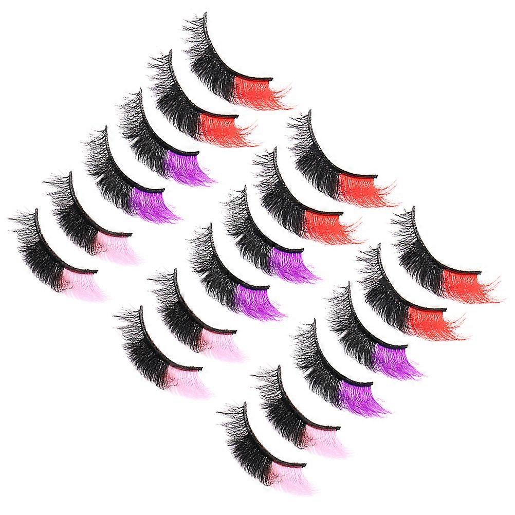 Colored Lashes Eyelashes for Makeup 27Pairs Lot