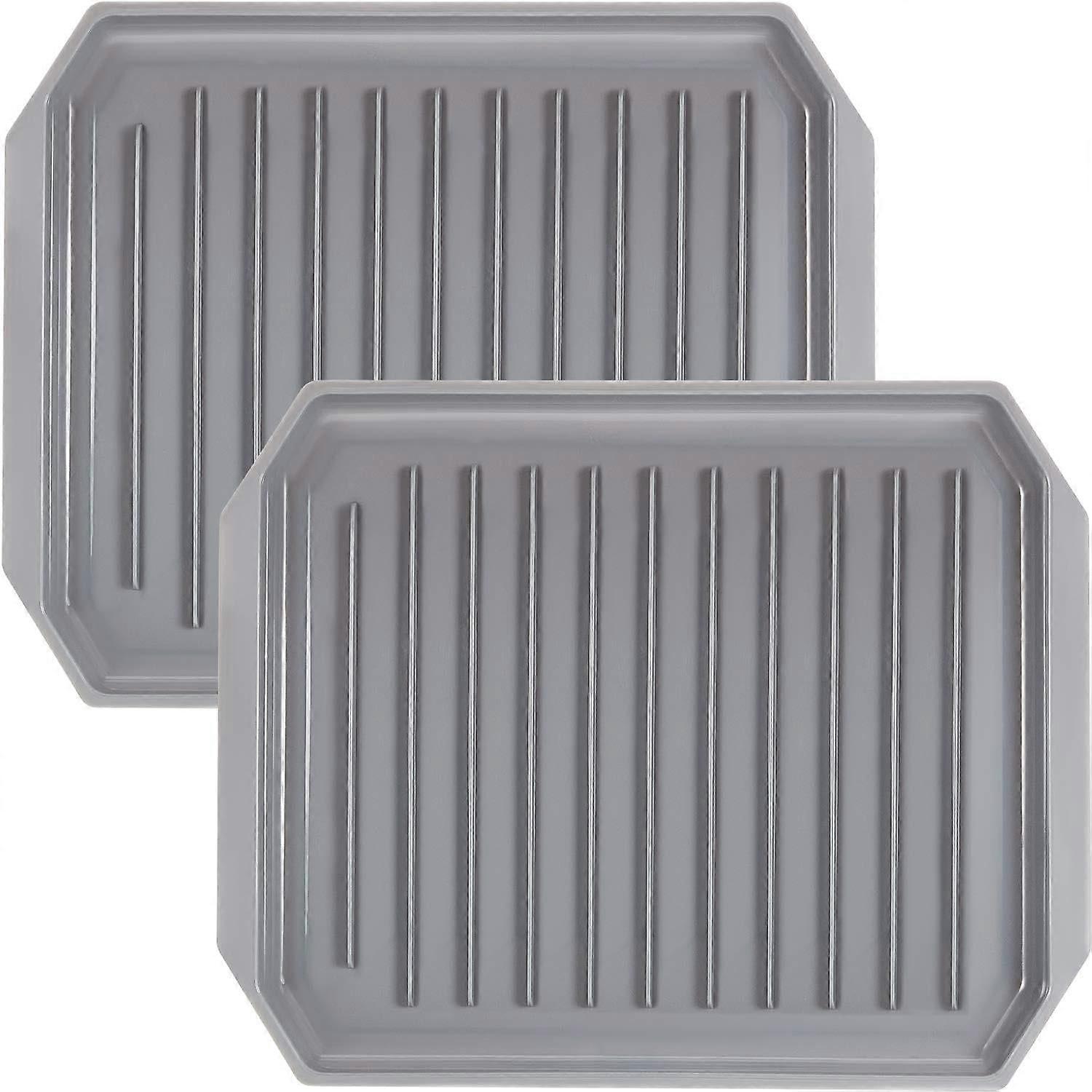 Microwave Bacon Cooker with Grease Draining Tray, 2Piece Stackable Grill Rack Set