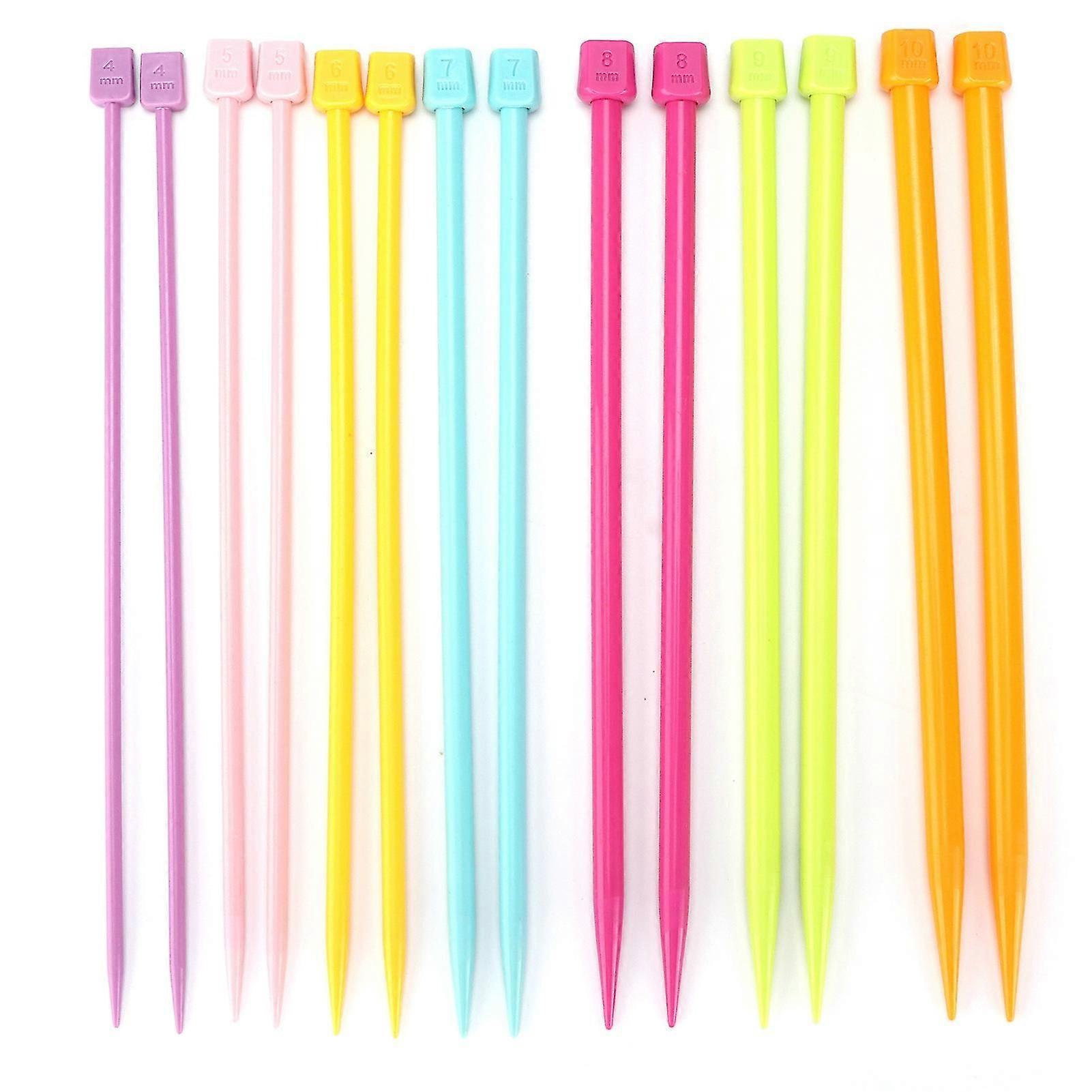 14 Pcs Multicolor Knitting Needles for DIY Weaving