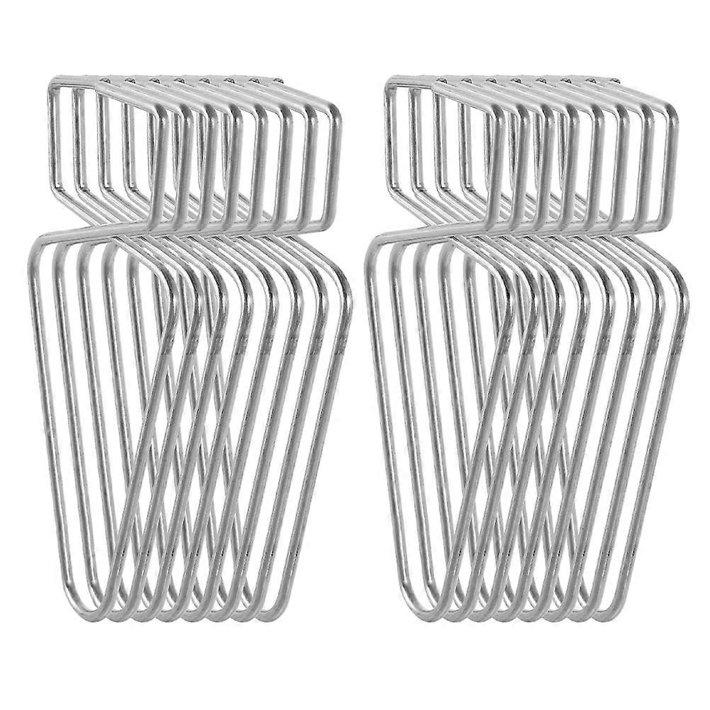 Silver Ceiling Hook Clips for Hanging 30Pcs Ceiling Tile Hanging Hooks for Office